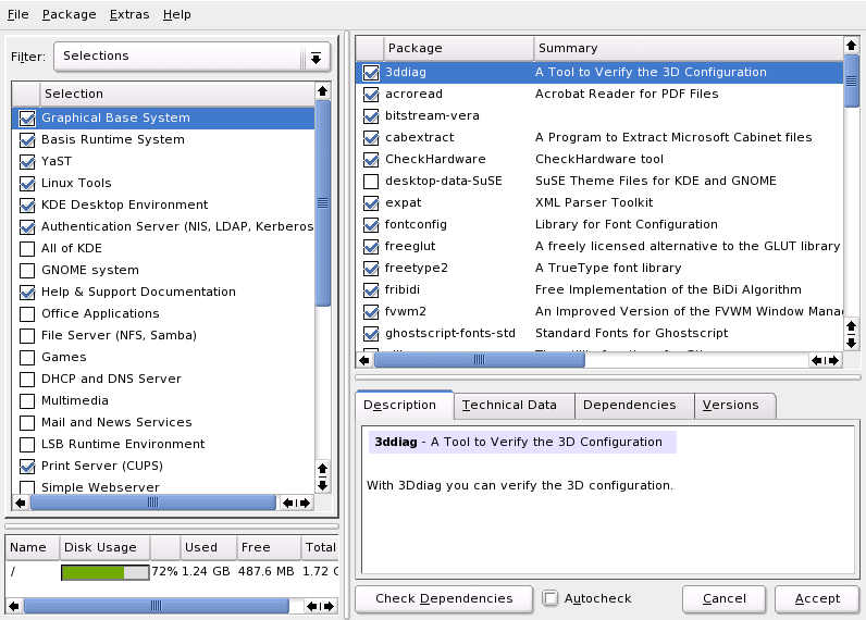 Installing and Removing Software with the YaST Package Manager