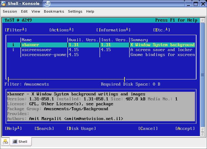 The Software Installation Module