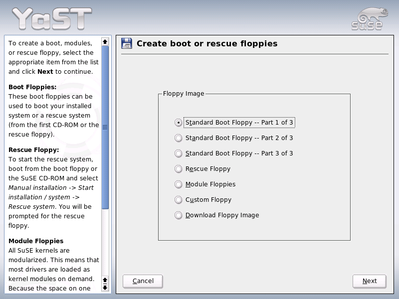 Creating a Boot, Rescue, or Module Disk