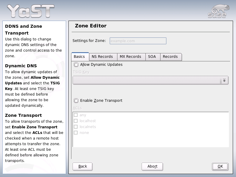 DNS Server: Zone Editor (Basic)