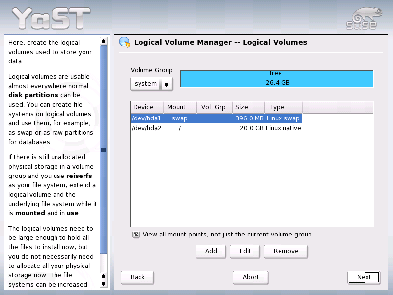 Logical Volume Management