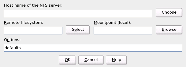 NFS Client Configuration with YaST