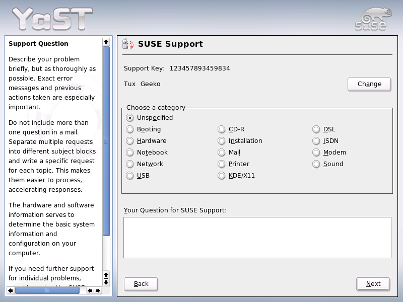 Submitting a Support Request